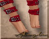 RED HOT BUCKLED FEET