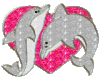 glittery dolphines