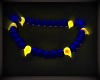 Blue gold Sage Beads