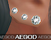 Ⲁ𝓖 Three Stud Earri