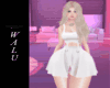 ♡ white top+skirt