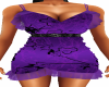 Purple G Ruffle Dress