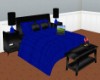 Blue/Black Bed w/Poses