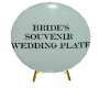 Bride Souvenir Plate