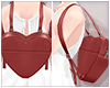 Heart Backpack - red