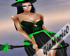 g;green Witch dress
