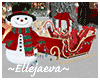 Winter Snowman & Sleigh