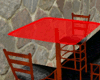 Red club table
