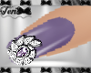 Purple Jeweled Nails