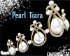 C] White  Pearl Tiara