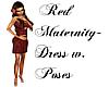Red Maternitydress Poses