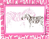 Jungle Zebra Frame Pink