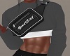 +BADGIRL TOP GREY+