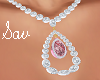 Wht/Pink Diamond Jewels