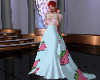 (SP) berry corset gown