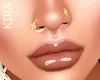 *k* Nose Piercings Gold