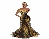 black n gold gown