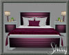 Plum and Grey Bed Set