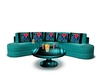 80's Teal Puppy Sofa