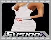 Fx Crease White Dress