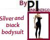 PI - Slvr/Black Bodysuit