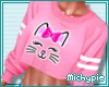 Kawaii Meow Top/Pink