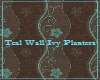 Teal Wall Ivy Planters