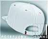 M! Tilted Snapback-White