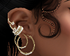 Gold Earrings w Hoops