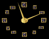 Heliotrope Gold Clock