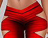 Sexy Red Open Pants