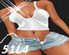 Silk white shorts