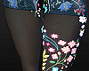 flowery skirt n leggings