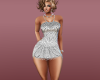 DAZZLE SILVER MINI DRESS