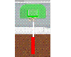 Green basketball hoop