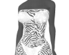 (DF)Zebra White Dress