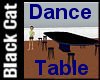 Long Blue Dance Table