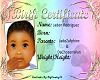 Jaden birth certificate