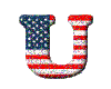 (1) American Flag "U"