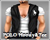 POLO Black Hoody + Shirt