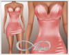 Satin Dress - Coral Pink