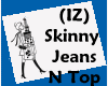 (IZ) Skinny Jeans N Top