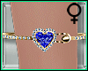 Sapphire Heart Bracelet