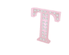 Baby Pink Letter T