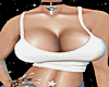 white top & necklace