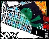 plaid skater shoes blue
