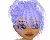 light purple updo hair