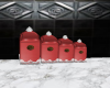 Red Kitchen Canisters