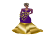 purple and gold wedding