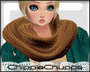 Infinity Scarf Gold Knit
